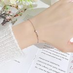 OPK 1288 Schlichtes Zirkonia-Edelstahlarmband – Bild 2