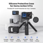 Für DJI Osmo Action 5 Pro aMagisn Silikon-Schutzhülle mit Trageband und Objektivdeckel – Bild 4