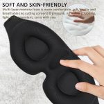 4 in 1 3D Schlafaugenmaske Memory Foam druckfreie Schattierung Schlafaugenbinde – Bild 7