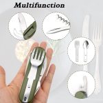 SY-FT008 7-in-1 Multifunktions Outdoor Camping Tragbare Klappgeschirr Kombination – Bild 5