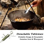 SY-FT008 7-in-1 Multifunktions Outdoor Camping Tragbare Klappgeschirr Kombination – Bild 7