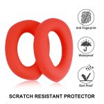 1 paar Für Sony WH-1000XM5 Kopfhörer Leder Schwamm Abdeckung Ohrenschützer, Black, White, Red, Beige, Dark Blue – Bild 4