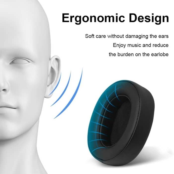 1 paar Für Sony WH-1000XM5 Kopfhörer Leder Schwamm Abdeckung Ohrenschützer, Black, White, Red, Beige, Dark Blue – Bild 5