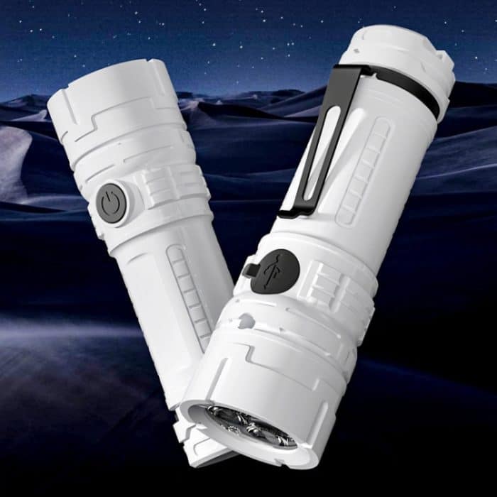 Outdoor Tragbare Taschenlampe Metall Stift Clip Licht Leichte Mini Tasche Wiederaufladbare Notfall Taschenlampe – Bild 3