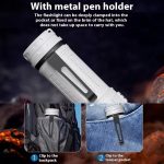 Outdoor Tragbare Taschenlampe Metall Stift Clip Licht Leichte Mini Tasche Wiederaufladbare Notfall Taschenlampe – Bild 5