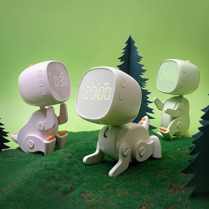 Cartoon Variety Dinosaurier USB Lade LED Bildschirm Timer Nachtlicht Elektronische Wecker – Bild 9