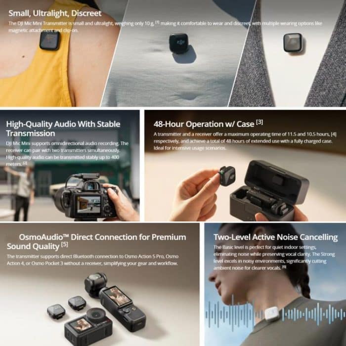 Original DJI Mic Mini (2 TX + 1 RX + Ladekoffer) – Bild 6