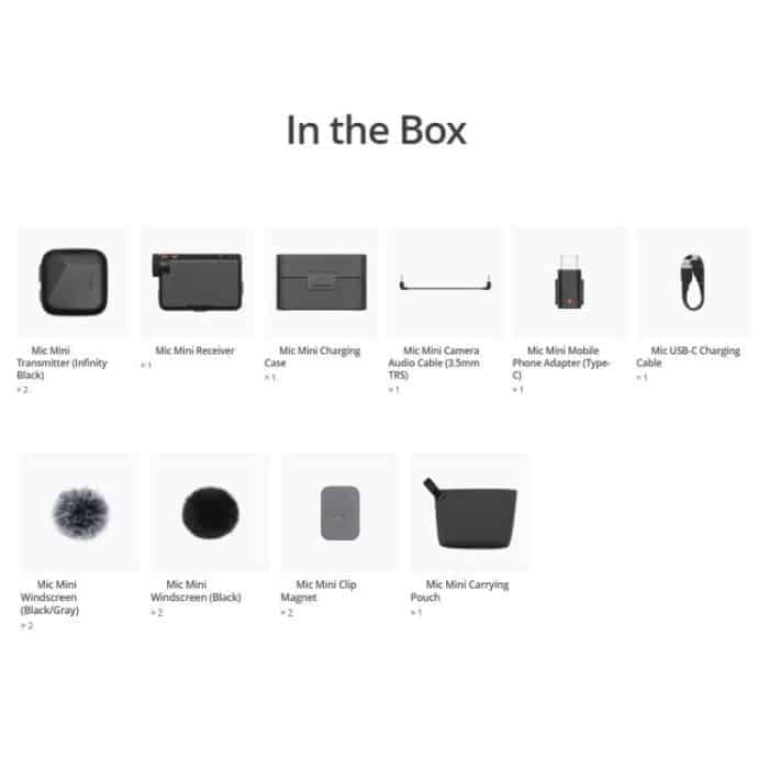 Original DJI Mic Mini (2 TX + 1 RX + Ladekoffer) – Bild 8