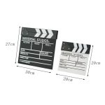 Holz Regiebrett Aufnahme Video Film Stadt Szene Rekordbrett Fotografie Requisiten, Large Red, Small P Black, Small P White, Small U Black, With Chinese Small White, With Chinese Small Black, Large U Black, Large P Black, Large U White... – Bild 3