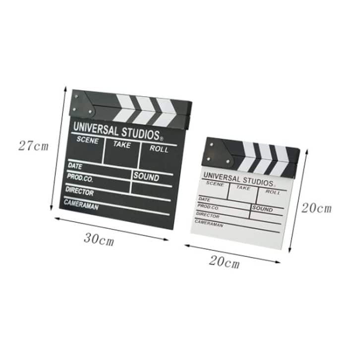 Holz Regiebrett Aufnahme Video Film Stadt Szene Rekordbrett Fotografie Requisiten, Large Red, Small P Black, Small P White, Small U Black, With Chinese Small White, With Chinese Small Black, Large U Black, Large P Black, Large U White... – Bild 3