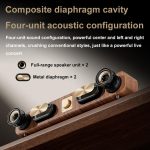 Havit M16 Retro HIFI Stereo Desktop Kabelloser Bluetooth-Lautsprecher – Bild 4