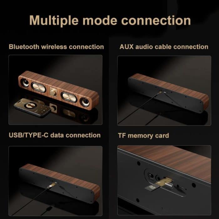 Havit M16 Retro HIFI Stereo Desktop Kabelloser Bluetooth-Lautsprecher – Bild 7