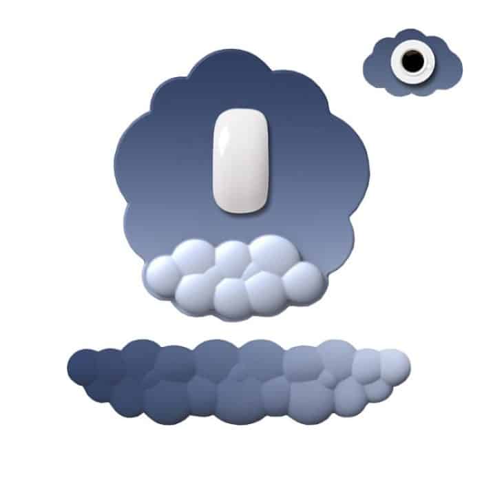 TBD0605835713.jpg 3 teile/satz Cloudy Gradient Memory Foam Silikon Handgelenk Und Tastatur Maus Pad – Bild 1