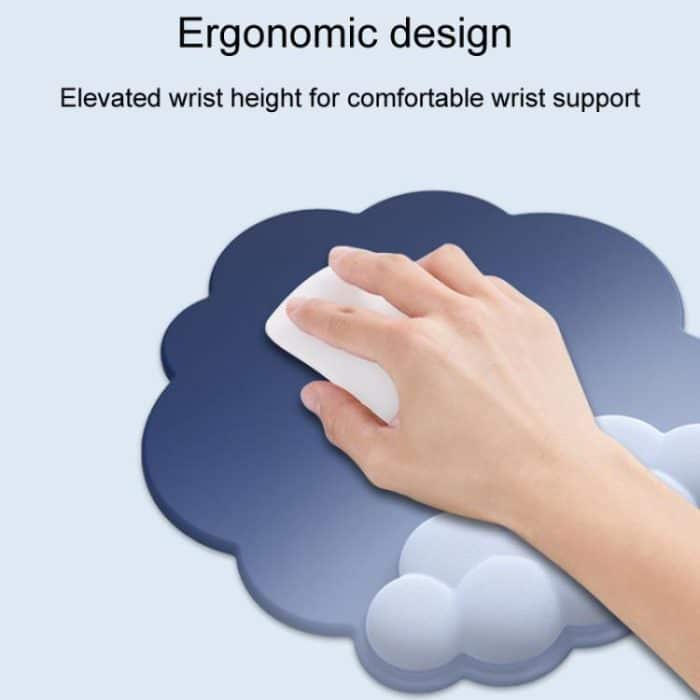 3 teile/satz Cloudy Gradient Memory Foam Silikon Handgelenk Und Tastatur Maus Pad, Model 3, Model 5, Model 8, Model 9, Model 10, Model 11, Model 12, Model 13, Model 14, Green, Blue+Yellow, Blue+Gray, Navy Blue+Gray – Bild 3