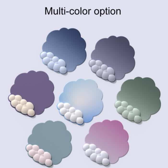 3 teile/satz Cloudy Gradient Memory Foam Silikon Handgelenk Und Tastatur Maus Pad – Bild 5
