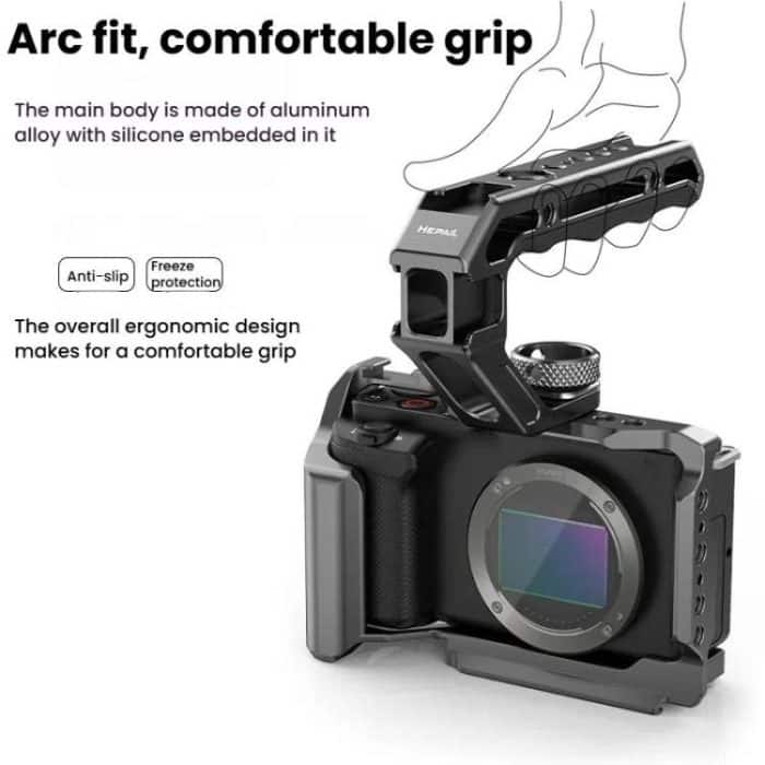 HEPAIL DSLR Camera Grip Rabbit Cage Universal Photographic Equipment Expansion Accessories Handheld, Arri, Cold Shoe, Slider – Bild 3