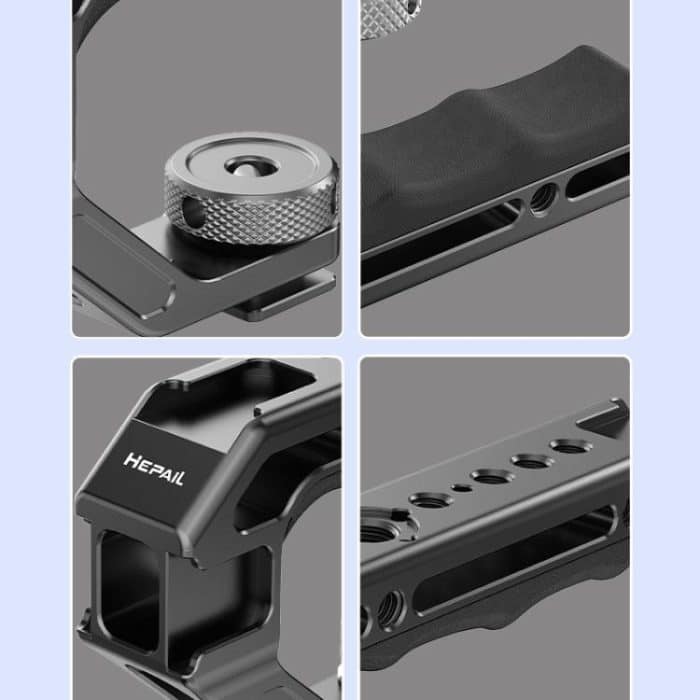 HEPAIL DSLR Camera Grip Rabbit Cage Universal Photographic Equipment Expansion Accessories Handheld, Arri, Cold Shoe, Slider – Bild 6