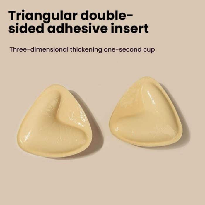 Double-Sided Silicone Thickened Inserts Gather Triangle Breast Pads, S/A, M/B, L/C, XL/D – Bild 5