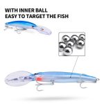 PROBEROS DW627 Long-Distance Casting Large Minnow Lure Fishing Bionic Bait, A – Bild 6