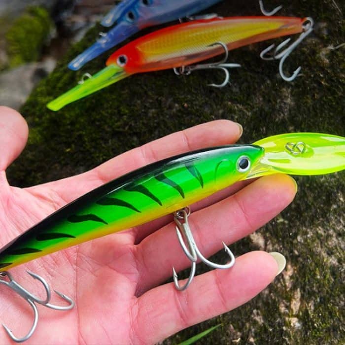PROBEROS DW627 Long-Distance Casting Large Minnow Lure Fishing Bionic Bait, A – Bild 9