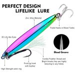 PROBEROS LF144 Zinc Alloy Lure Long-Distance Casting Fast-Draw Spanish Mackerel Mirror Bait – Bild 5