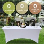 Rectangular Elastic Table Cover Hotel Restaurant Wedding Banquet Party Long Table Decoration Tablecloth – Bild 3