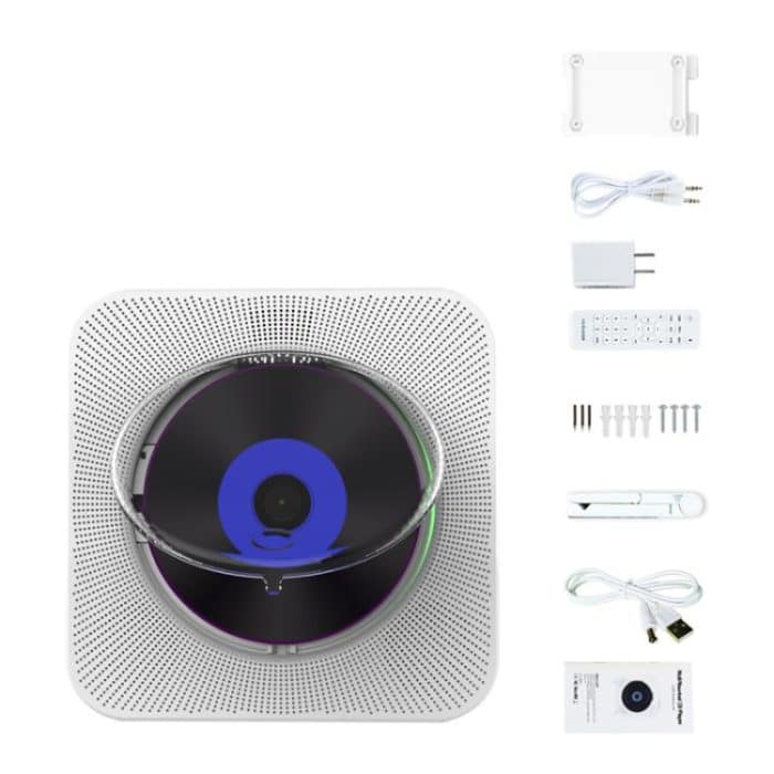 Kecag KC-807 Wall-mounted Home Retro Bluetooth CD Player, EU Plug, US Plug, UK Plug, AU Plug – Bild 3