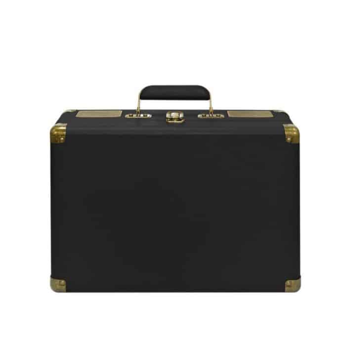 SDRD Wooden Box Karaoke Machine With Wireless Dual Mics All-In-One Speaker System Supports U Disk/TF Card – Bild 1