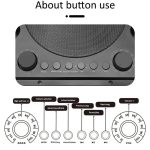 SDRD Wooden Box Karaoke Machine With Wireless Dual Mics All-In-One Speaker System Supports U Disk/TF Card – Bild 8