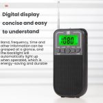 Portable FM/AM/SW Multi-Band High-Sensitivity Clock-Controlled Radio Player, For EU, For US – Bild 11