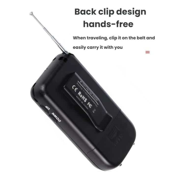 Portable FM/AM/SW Multi-Band High-Sensitivity Clock-Controlled Radio Player, For EU, For US – Bild 6