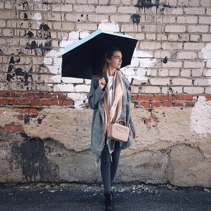 Tragbarer Mini-Regenschirm für Damen, winddicht, langlebig, 5 faltbare Sonnenschirme – Bild 9