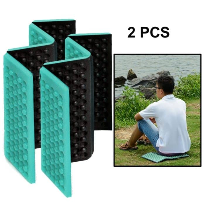 YT000016AA.jpg 2 Stück tragbares, zusammenklappbares mobiles Massagekissen für den Außenbereich, feuchtigkeitsbeständig, Picknick-Sitzmatten, EVA-Pad, 2 PCS (Dark green), 2 PCS (Grass green), 2 PCS (Orange), 2 PCS (Blue), 2 PCS (Purple) – Bild 1
