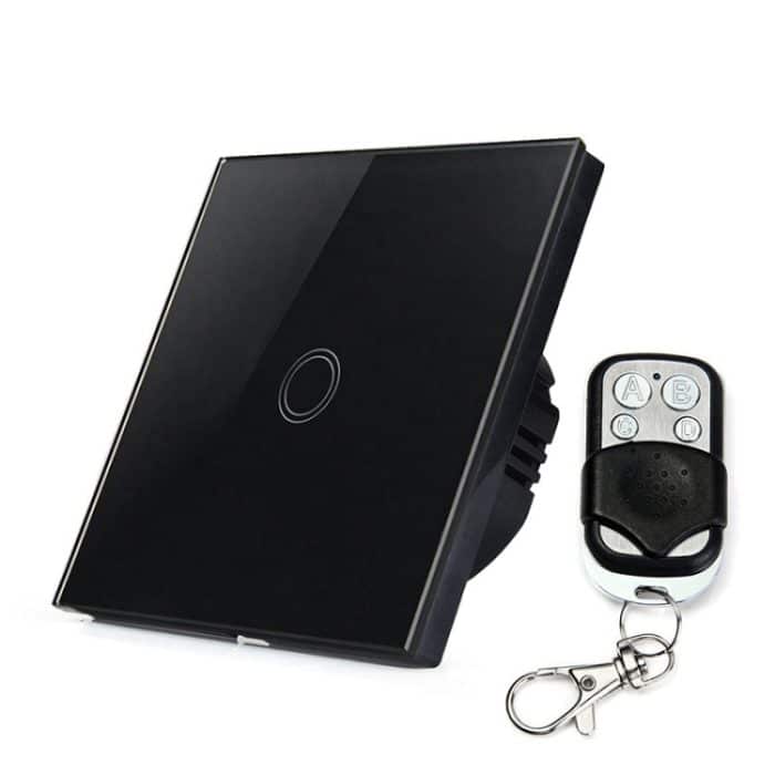 86 mm 1 Gang Wandschalter aus gehärtetem Glas, Smart Home Licht-Touch-Schalter mit RF433-Fernbedienung, AC 110 V–240 V, 86mm 1 Gang/Black, 86mm 1 Gang/Gold, 86mm 1 Gang/White – Bild 2