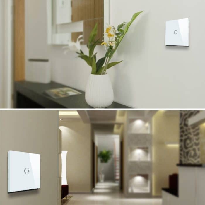 86 mm 1 Gang Wandschalter aus gehärtetem Glas, Smart Home Licht-Touch-Schalter mit RF433-Fernbedienung, AC 110 V–240 V, 86mm 1 Gang/Black, 86mm 1 Gang/Gold, 86mm 1 Gang/White – Bild 9
