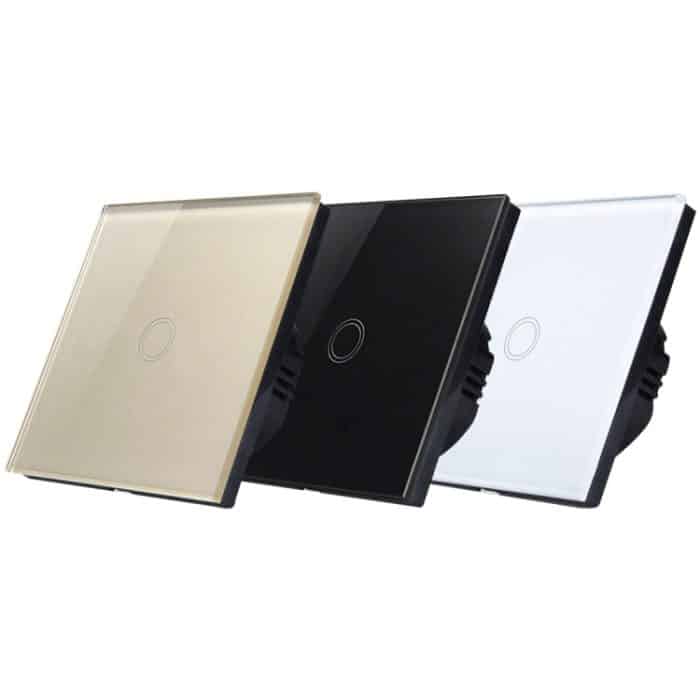 86 mm 1 Gang Wandschalter aus gehärtetem Glas, Smart Home Licht-Touch-Schalter mit RF433-Fernbedienung, AC 110 V–240 V, 86mm 1 Gang/Black, 86mm 1 Gang/Gold, 86mm 1 Gang/White – Bild 10
