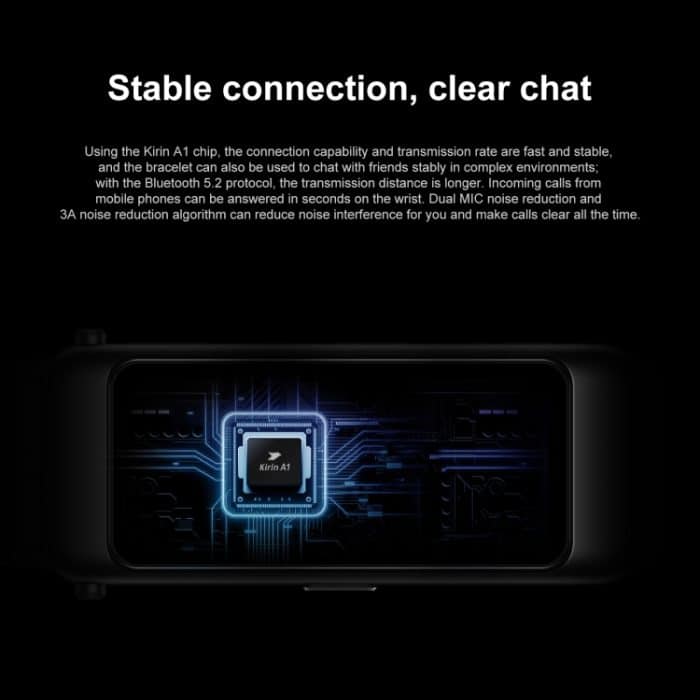 Original Huawei TalkBand B7 Smart-Armband, 1,53-Zoll-Bildschirm, unterstützt Bluetooth-Anruf / Herzfrequenz / Blutsauerstoff / Schlafüberwachung – Bild 8