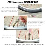 2 Stück Radreifenlampe mit Batterie für Auto/Motorrad/Fahrrad – Bild 7