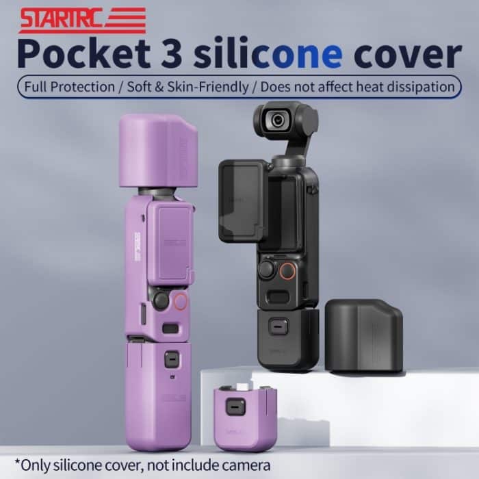 Für DJI OSMO Pocket 3 STARTRC 5 in 1 Gehäuselinse Griff Bildschirm Silikon TPU Hülle, 5 in 1 Case – Bild 4