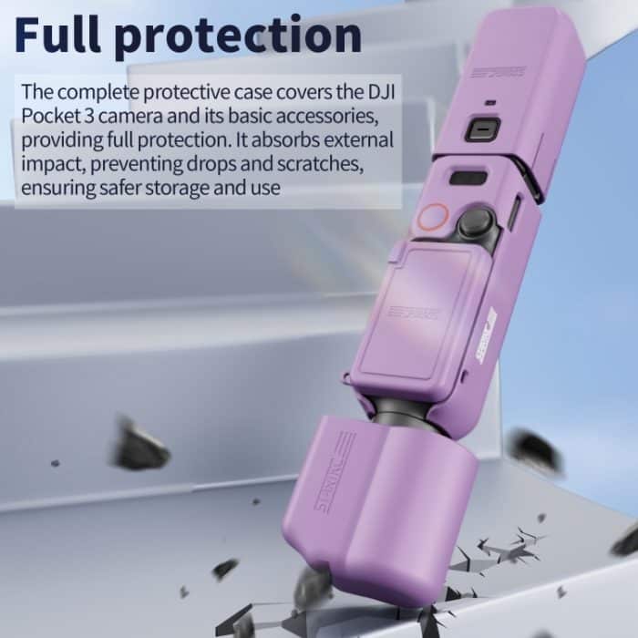 Für DJI OSMO Pocket 3 STARTRC 5 in 1 Gehäuselinse Griff Bildschirm Silikon TPU Hülle, 5 in 1 Case – Bild 6