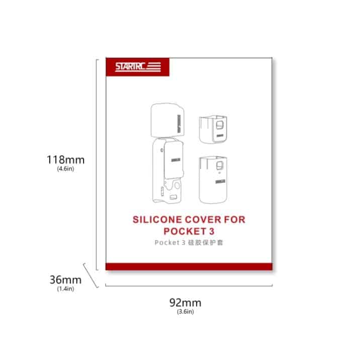 Für DJI OSMO Pocket 3 STARTRC 5 in 1 Gehäuselinse Griff Bildschirm Silikon TPU Hülle, 5 in 1 Case – Bild 10