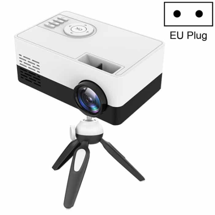 EDA001037101A.jpg J15 1920 x 1080P HD-Haushalts-Mini-LED-Projektor mit Stativhalterung, unterstützt AV/HDMI x 1/USB x1/TF x 1, EU Plug, US Plug – Bild 1