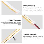 CJ-1206 12V 6A 5m IP65 wasserdichtes Silikon-Neon-LED-Streifenlicht, US-Stecker – Bild 5