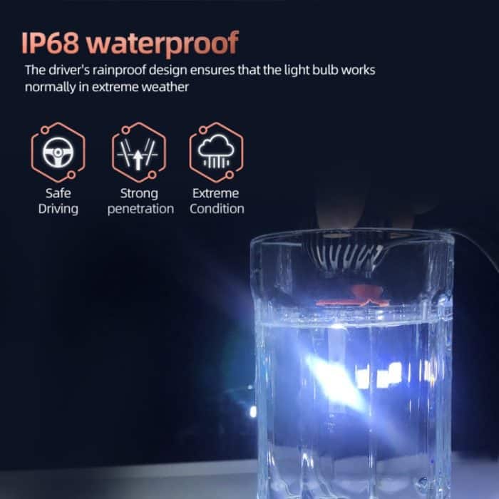 2 PCS DC9-36V / 25W / 6000K / 2500LM IP68 Wasserdichter Auto-LED-Scheinwerfer, F2 880 / 881 / H27, F2 9004 / HB1, F2 9005 / HB3 / H10, F2 9006 / HB4, F2 9007 / HB5, F2 9012, F2 H1, F2 H3, F2 H4 / HB2 / 9003, F2 H7, F2 H8 / H9 / H11, F2 H13 – Bild 5