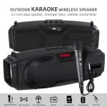 Neuer Rixing NR-6012M Bluetooth 5.0 tragbarer kabelloser Outdoor-Karaoke-Bluetooth-Lautsprecher mit Mikrofon und Schultergurt, NR-6012M(Black), NR-6012M(Red), NR-6012M(Blue), NR-6012M(Green) – Bild 2