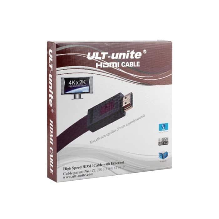 ULT-unite 4K Ultra HD vergoldetes HDMI-auf-HDMI-Flachkabel, 1m, 1.5m, 2m, 3m, 5m, 10m – Bild 6