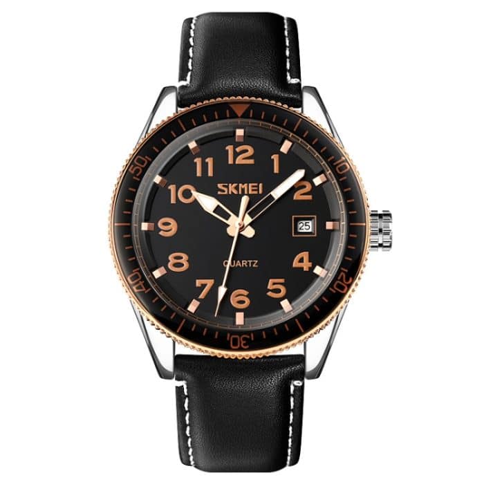 SKMEI 9232 Edelstahl-Schnalle, Glasspiegel, wasserdicht, widerstandsfähig, Quarzuhr – Bild 1