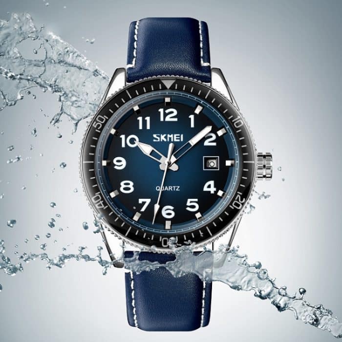 SKMEI 9232 Edelstahl-Schnalle, Glasspiegel, wasserdicht, widerstandsfähig, Quarzuhr – Bild 5
