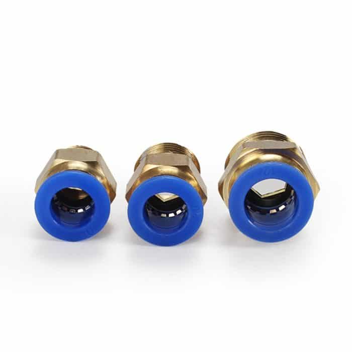 LAIZE 10 Stück PC-Außengewinde gerader pneumatischer Schnellmontage-Anschluss – Bild 2