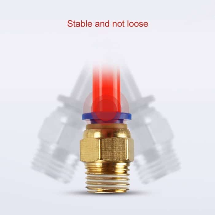 LAIZE 10 Stück PC-Außengewinde gerader pneumatischer Schnellmontage-Anschluss – Bild 5